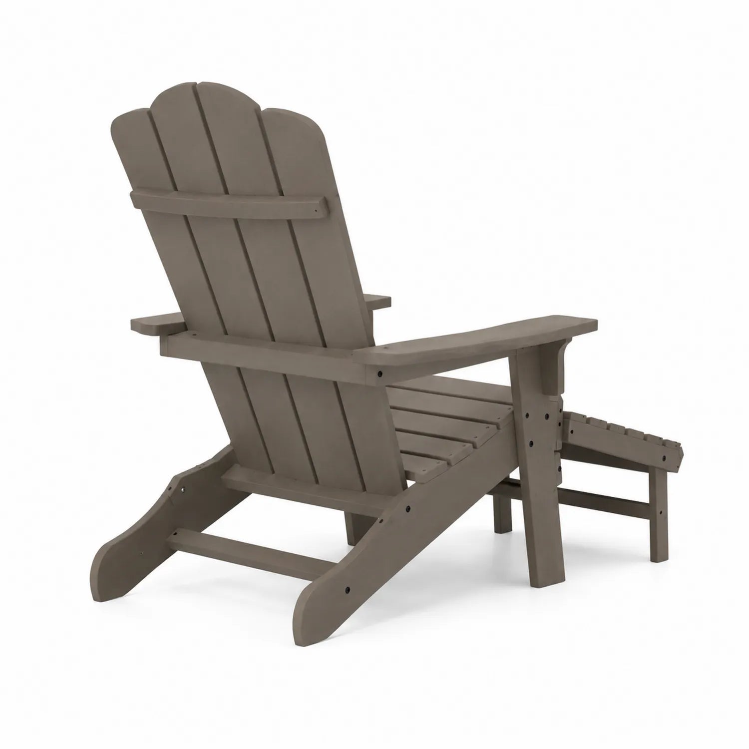 Outdoor Liegestuhl Polyholz Braun