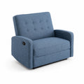 Stoffsessel Blau 85x90x75 cm