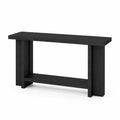 Konsolentisch Holz Schwarz 120 x 30 x 75 cm