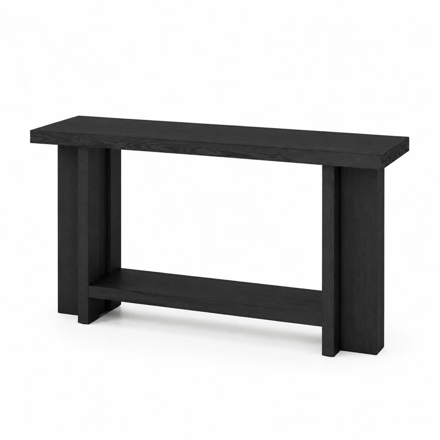Konsolentisch Holz Schwarz 120 x 30 x 75 cm