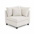 Ecksofa Modul Holz 90x90x85 cm Beige