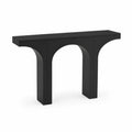 Konsolentisch Rechteckig MDF Schwarz