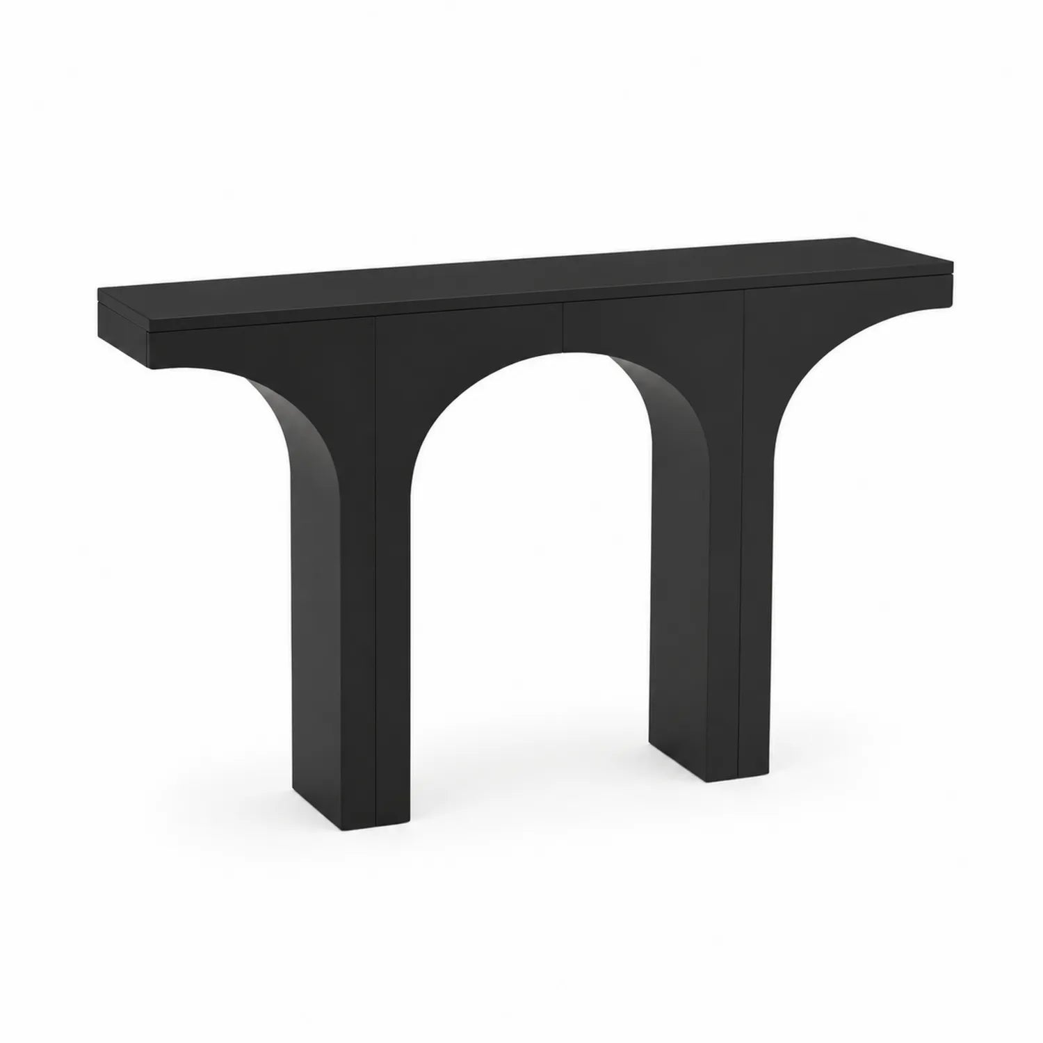 Konsolentisch Rechteckig MDF Schwarz