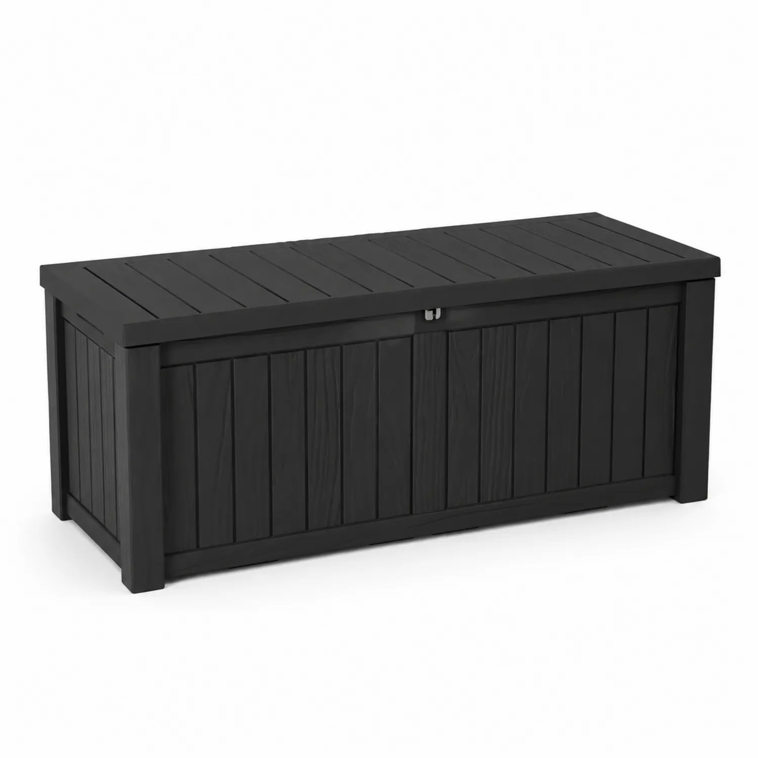 Garten Aufbewahrungsbox Kunststoff 120x45x60cm Schwarz